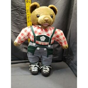 Vintage Germany Yodeling‎ Musical Bear in Lederhosen Simba Super Toys Working